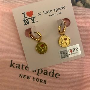 “I love NY” Kate Spade ♠️ earrings